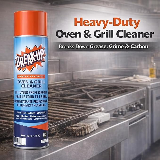 Diversey Break-Up Oven & Grill Cleaner, Aerosol Spray, 19 oz