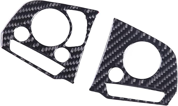 Direction Controller Button Cover, Car Steering Wheel Panel Protection Frame Sticker Trim for Honda Pilot 2016-2022/Passport 2019-2023, Carbon Fiber (Steering Wheel Button Frame)