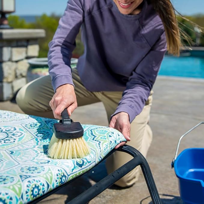 Harper Scrub Brush Pack: Acid-Resistant Soft Bristles, Made for Cleaning Utility and Outdoor Furniture, Remove Dirt, Dust, Wood, and Other Debris, Set of 4