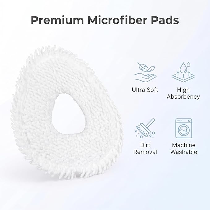 8-Pack Mop Pads for Narwal Freo Series | Reusable microfiber pads, strong absorption.Freo Pro X Ultra,Z Ultra,Z10,T10,J3,J4,J5,R10