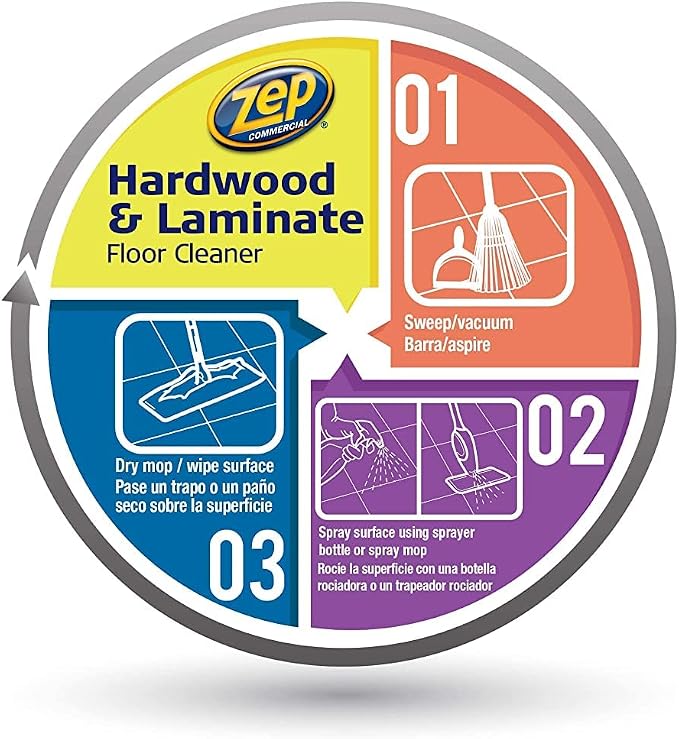 ZEP Ready-to-Use Hardwood and Laminate Floor Cleaner, Clear