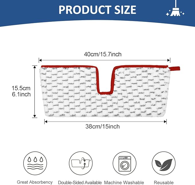 Microfiber Spray Mop Pads Compatible with Promist MAX Reusable Spray Mop Refills for Ocedar ProMist Dust Mop,Dual-Action Washable Flip Mop Pads Replacement for Dry Wet Floor Cleaning,3 Packs (Grey)