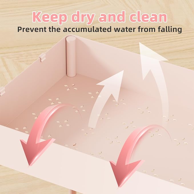 Simple Trending Under Sink Organizer 2 Pack, Sink Pull-Out Sliding Storage Cabinet, 2-Tier Under Shelf Organizer for Kitchen Bathroom, Pink