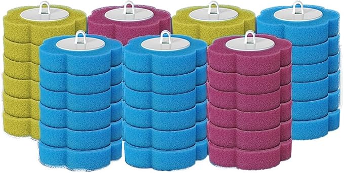 48 PCS Disposable Toilet Bowl Brush Refills, Disposable Toilet Brush Heads, Toilet Wand Disposable Refill Heads, Disposable Replacement Head