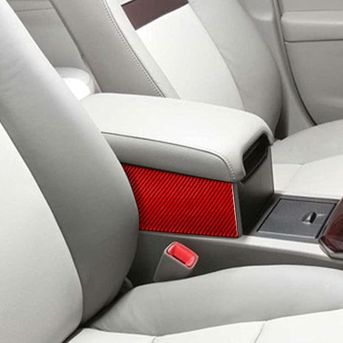 Real Carbon Fiber Trim for Toyota Camry Accessories | for 2012 2013 2014 Center Armrest Storage Box Sides Decoration Panel Interior Thick Overlay Decal
