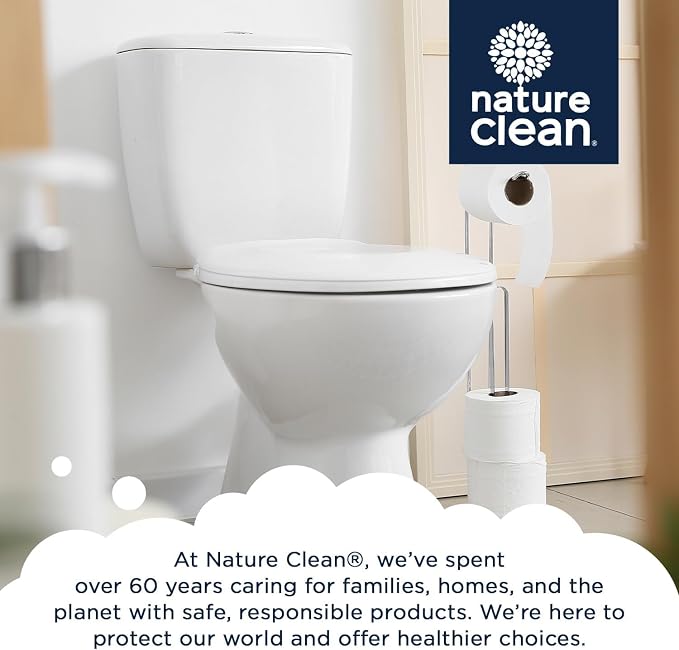 Nature Clean Non-Toxic Toilet Bowl Cleaner Strips, Plastic-Free, Natural, Septic Safe, Zero Waste, Refresh Toilets & Bathroom with Fresh Scent, 36 + 9 Pack