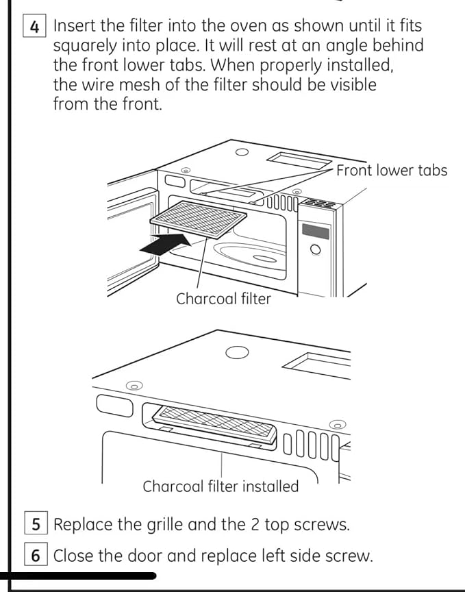 (2 PACK) Compatible GE WB02X10943 WB02X35607 Charcoal Carbon Microwave Filters.2-1/2" X 11" X 3/8"