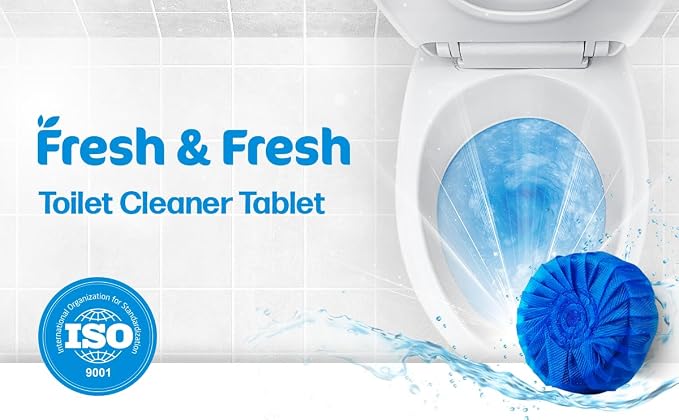 Disposable Toilet Bowl Cleaners(25 Tablets) Odor Eliminator, Fresh Scent, Multipurpose Residential and commercial Toilet Cleaners 2-3 week Lasting Toilet Bowl Cleaner