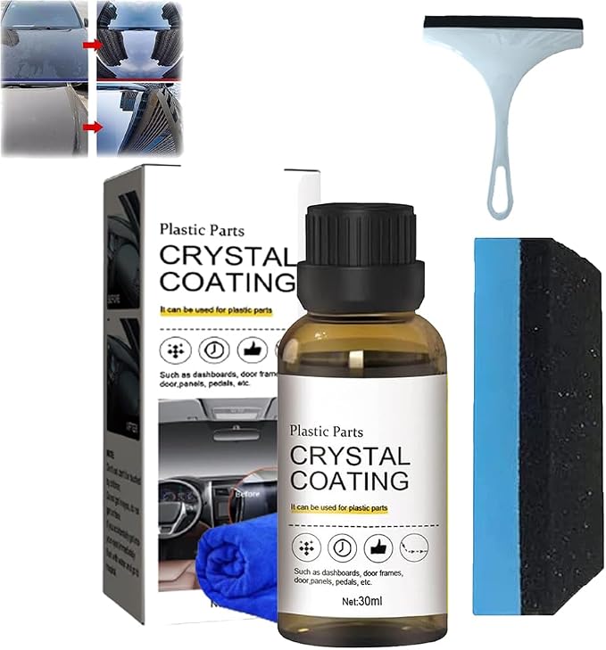 Crystal Coating for Car Plastic Parts, Cristal Coating para Plástico Del Carro, Crystal Coating for Car, Plastic Parts Crystal Coating, Nano Crystal Coating Agent (1PC)