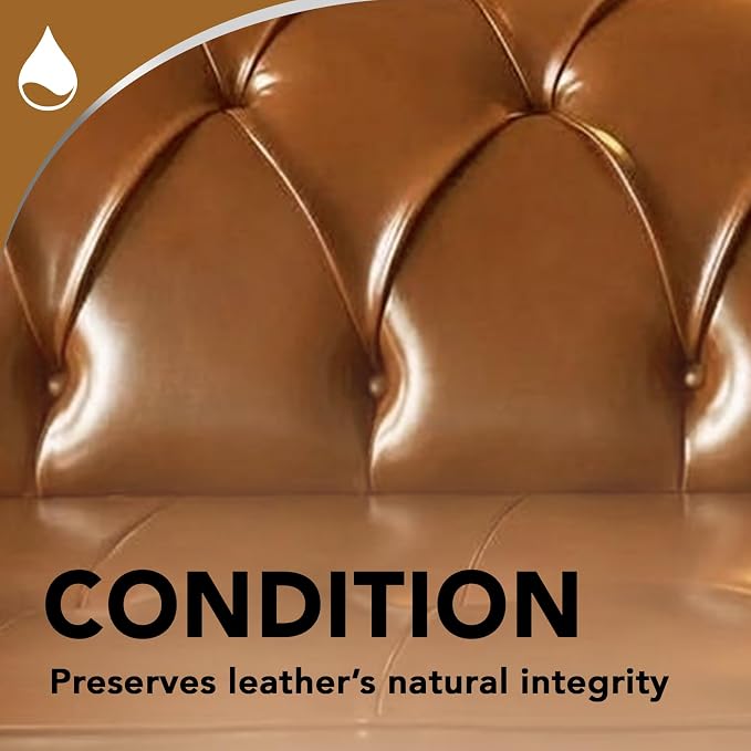 Weiman Leather Cleaner & Conditioner - Cleans, Restores & Protects Leather, UV Protection Prevent Cracking & Fading, For Car Seats, Sofas, Shoes, Bags & All Finished Leather Surfaces, 2 Pack