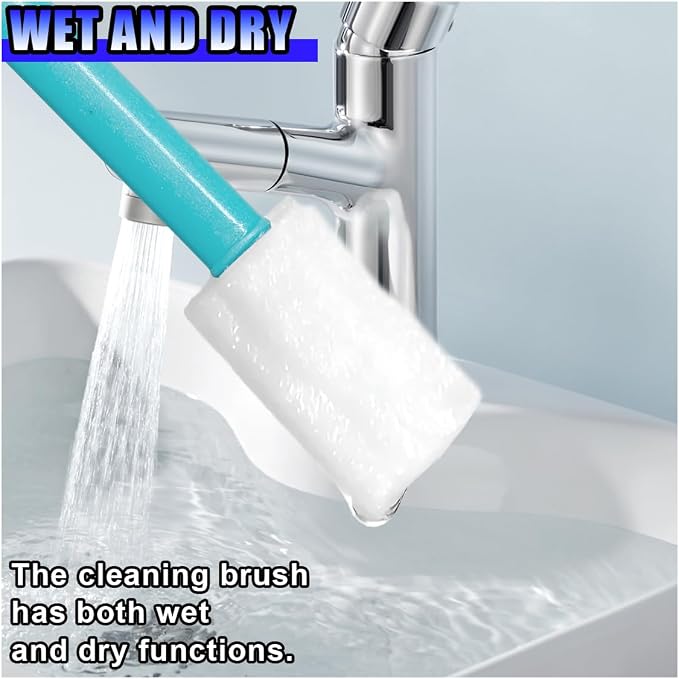 Cleaning Swab Sticks, Small Cleaning Sponge Tip for Tight Spaces, Disposable Crevice Cleaning Brush Kit, Universal Automotive Detailing Tools Accessories for SUV, Sedan, Truck (50PCS)