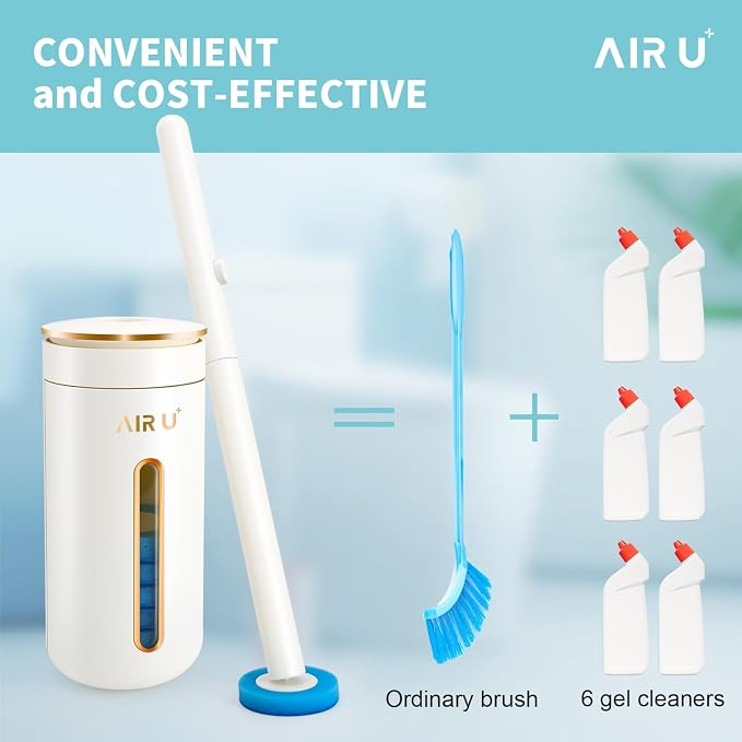 48 Count Disposable Toilet Brush Heads, Toilet Bowl Wand Refills for Toilet and Bathroom Cleaning, Not Suitable for Electric Toilet Brushes