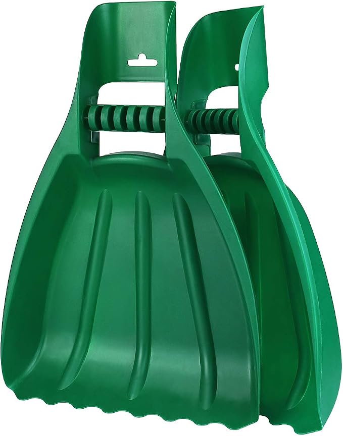 Large Leaf Scoops and Hand Rake Claw, Hand Held Garden Rake Grabbers | Ergonomic Picking up Leaves,Grass Clippings and Lawn Debris