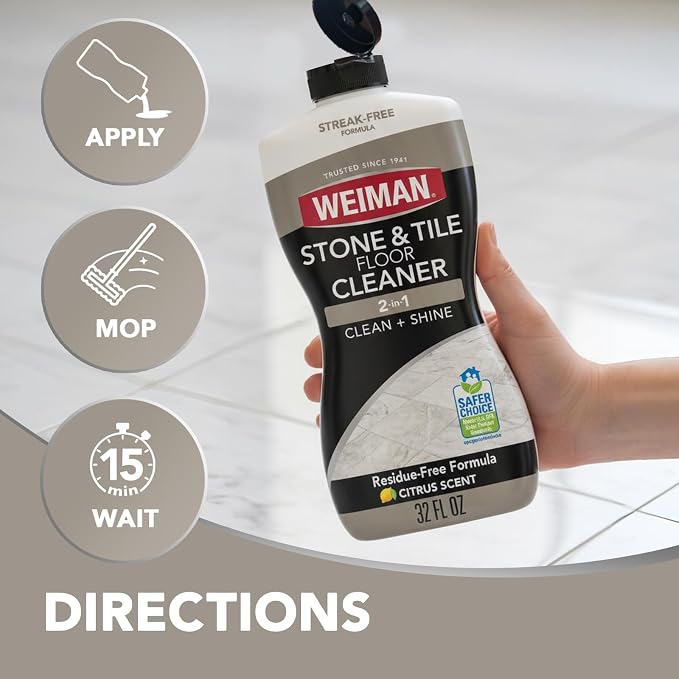 Weiman Stone Tile and Laminate Cleaner - 32 Ounce 2 Pack