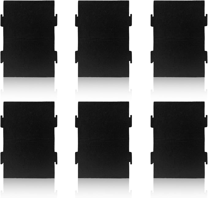 6-Pack Microwave Charcoal Filters Compatible with Whirlpool W11282981, Fits KMLS311HS, WML55011HS, YKMLS311HS, YWML75011H, Whirlpool Microwave Filter Replacement