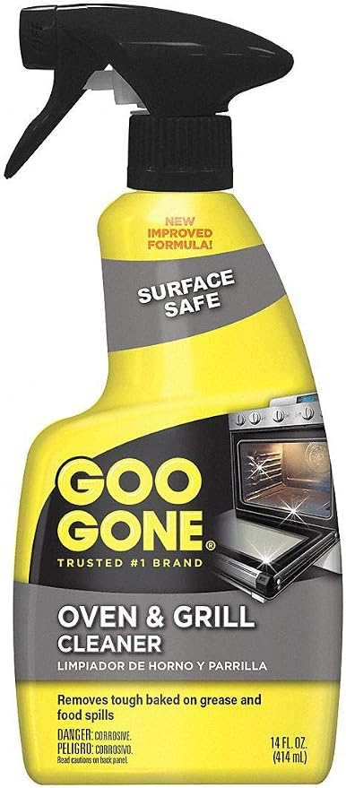 Goo Gone Oven and Grill Cleaner - 14 Ounce - Removes Tough Baked On Grease and Food Spills Surface Safe