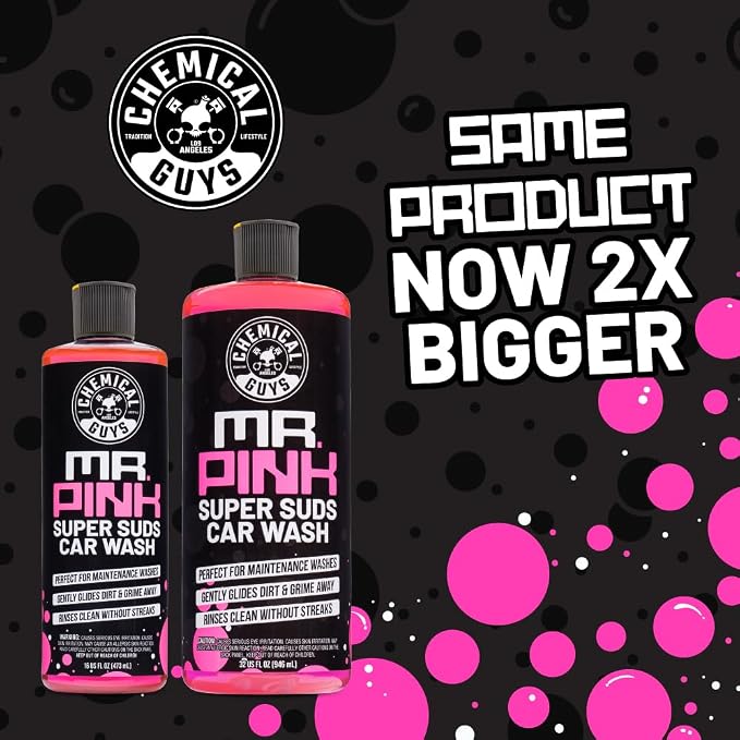 Chemical Guys, Mr. Pink Foaming Car Wash Soap, Foam Cannon, Candy, 32 oz