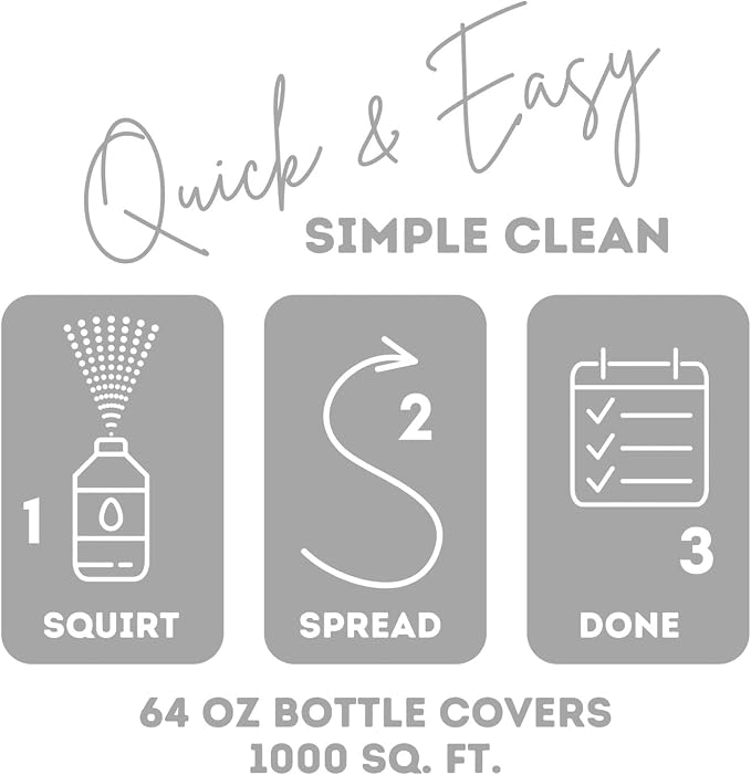 Quick Shine Hardwood Floor Luster 64 oz, Natural Looking Shine | Plant Derived Carnauba Polish, Renew & Protect, Streak & Haze Free, Non-slip, pH Neutral, No PFAS, EPA Safer Choice