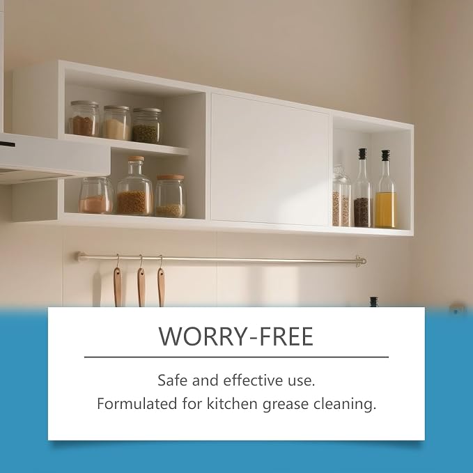Kitchen Cabinet Cleaner Spray 5 fl.oz, Degreaser, No-Rinse | Foam degreaser for wood & painted cabinets, stove tops & backsplashes; helps remove grease, oil & grime; no-rinse formula