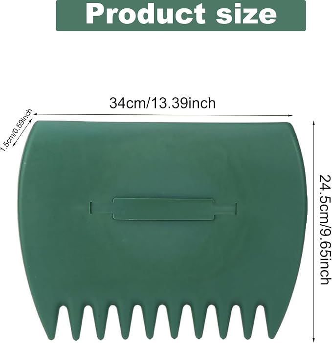 Leaves Grabber, 2pcs Handheld Hazelnut Leaf Scoop, Fast Lawn Remove Fallen Collection Garden and Yard Leaf Scoops Hand Rakes Used to Pick Up Leaves, Grass Clippings, Trash(Green)