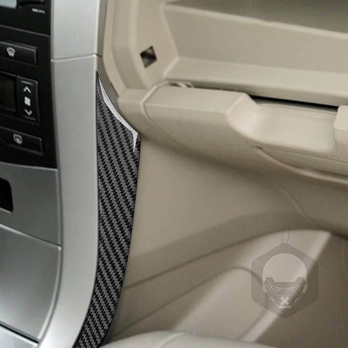 Gear Shift Side Trim for Toyota Corolla 2009-2013 Accessories Black | Soft Carbon Fiber | Upgrades for Car | Only for Left-Hand Drive | Anti-Scratch | Sporty Style
