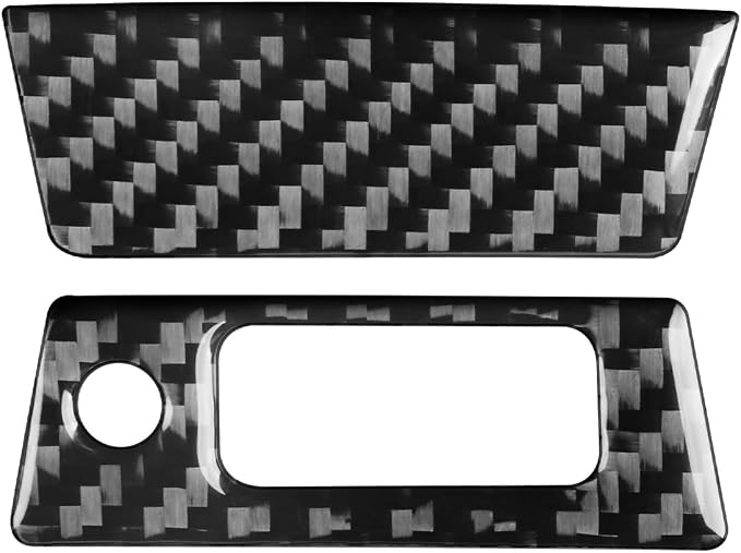 Real Carbon Fiber Trim for Honda Accord Accessories | for 2003 2004 2005 2006 2007，Reading Light Button Panel Cover，Thick Overlay Sticker Decal，Type-A