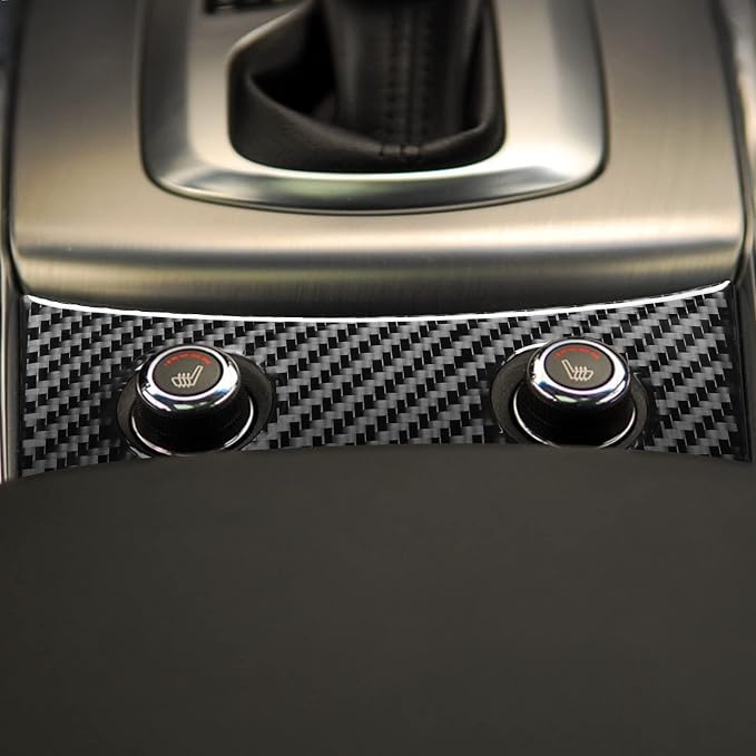 Real Carbon Fiber Trim for Infiniti Accessories | for Infiniti G35 G37 G25 Q60 Q40 2007-2015 X S Sedan Coupe Convertible Seat Heating Button Panel Thick Overlay Decal - B