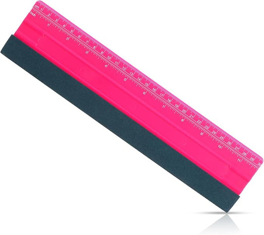 Wallpaper Smoothing Tool, Professional Vinyl Squeegee with Ruler Felt Squeegee for Vinyl Decals Sticker Paper Wallpaper Window Film Tools (12inch)