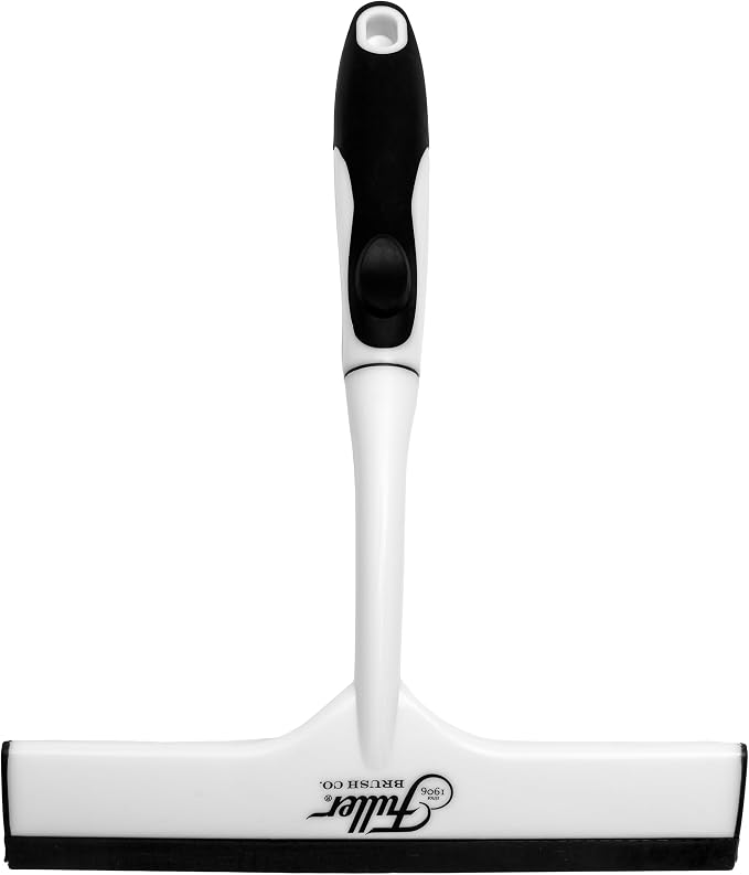 Fuller Brush Easy Grip Handheld Squeegee, Pack of 4 | For Shower Walls, Doors, Tub Surfaces, Windows, Mirrors & Vehicle Windshields, ThermoPlastic Rubber Blade