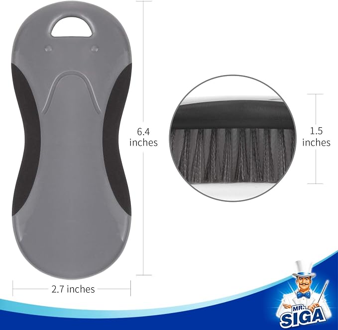 MR.SIGA Multi Purpose Heavy Duty Scrub Brush - Pack of 2 | Strong bristles with effective scrubbing power, ideal for kitchen, bathroom, shower and everyday household cleaning.