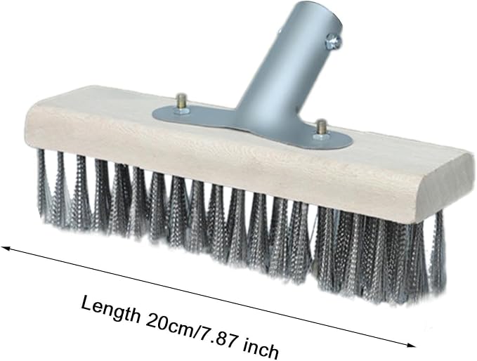 Multi Purpose Scrubber Brush with Wire Head for Shower and Patio Use, 20cm