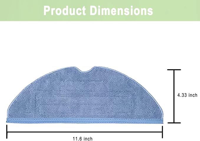 S7 Vacuum Mop Replacement Pads for Xiaomi Roborock S7 Roborock S7+ Roborock S7 MaxV Roborock S8/S8+ Roborock S7 MaxV Plus Roborock T7S T7 plus T7S plus Robot Vacuum,10 Pack Microfiber Mop Pads