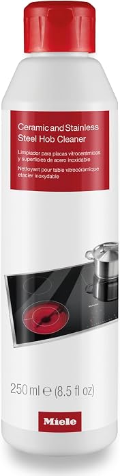 Miele Original Ceramic and Stainless Steel Cleaner, Fine-Crystal Cleaning Product for Removing Grease, Residues and Water Marks, 8.5 fl oz
