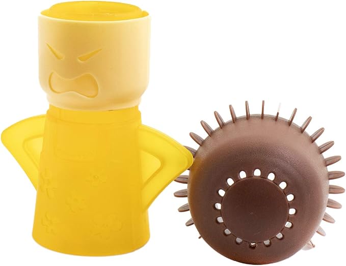 Microwave Cleaner Steam Angry mama Easily Cleans the Crud In Minutes. Fast Action Steam Kitchen Gadget,Just Add Vinegar and Water (yellow)