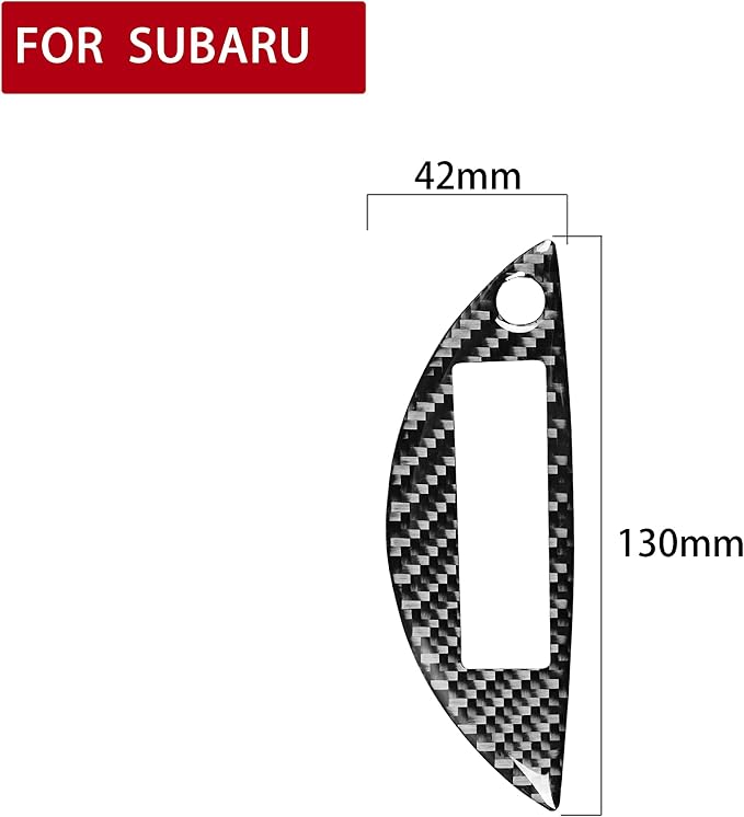 Real Carbon Fiber Trim for Subaru Accessories | for BRZ/Scion FR-S/Toyota 86 2016 2017 2018 2019 2020 Gear Shift Box Panel Interior Thick Overlay Decal
