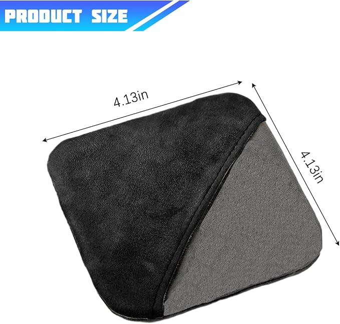 Car Screen Cleaner, Microfiber Cloth Vehicle Touchscreen Cleaning Wipes, Foldable Automotive Interior Cleaning Pad Accessory for Dashboard LCD Display, Universal for Truck SUV RV (Square/Black)