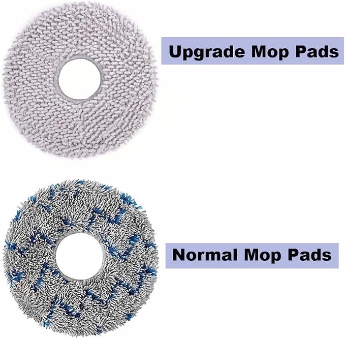 10pcs Mop Pads for ECOVACS DEEBOT X1 Omni/X1 Turbo/T20 Omni/T10 Omni/X2 Omni/T30S/N30 Pro Omni/N30 Omni/T30S AI/T30S Pro/T30S CARE/T50 OMNI/T50 PR O OMNI/T50 MAX P R O OMNI/Yeedi m12 p ro+ Deebot Mop