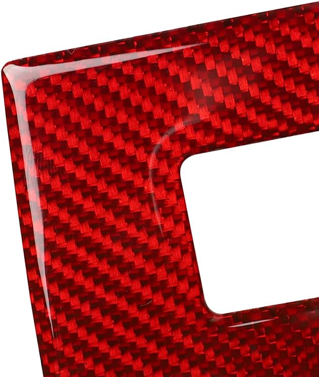 Real Carbon Fiber Trim for Ford Mustang Accessories | for 2009 2010 2011 2012 2013 2014 Headlight Switch Button Panel Interior Thick Overlay Decal