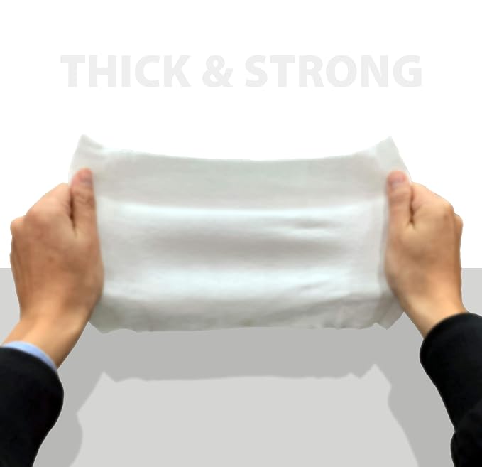 Shower Solution Ultra Thick Rinse Free Bathing Wipes For Post Workouts, Camping, Backpacking, Outdoors and Hiking, Extra Large 1 pack of 10 Wipes