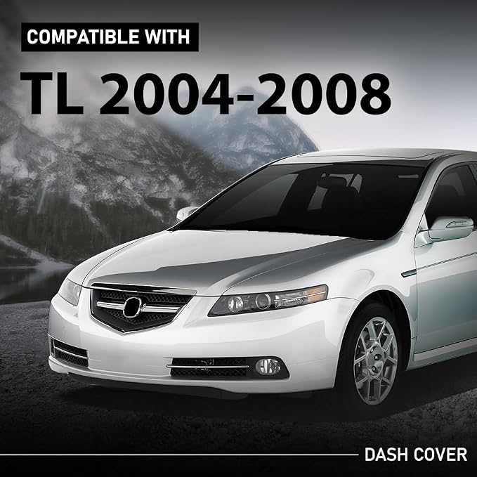 G-PLUS TPE Dash Cover Dashboard Cap Panel Compatible with Acura TL 2004-2008 Black