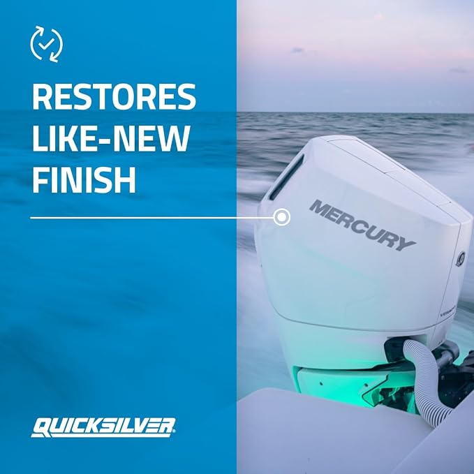 Quicksilver Spotless Shine for Marine Boats and Outboard Engines, RV and Powersports, 32 oz.