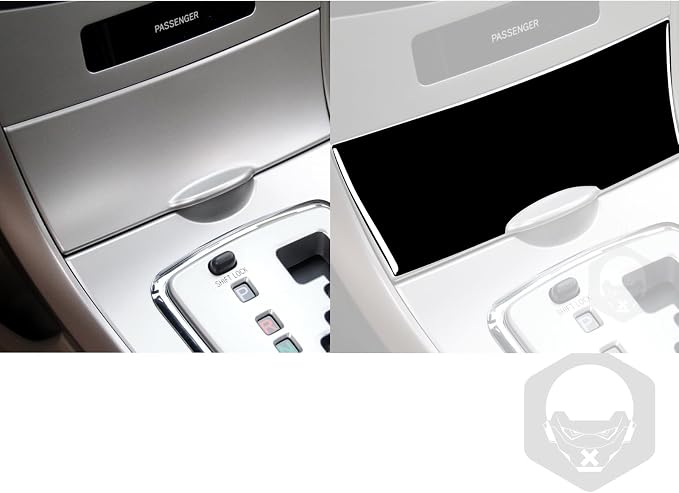 Glossy Bright Piano Black Car Center Console Storage Box Cigar Lighter Panel Switch Cover Sticker Interior Trim Compatible with Toyota Corolla 2009 2010 2011 2012 2013 Auto Trim Accessories