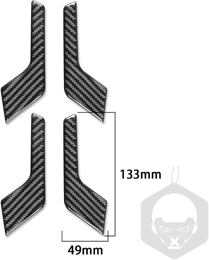 Real Carbon Fiber Trim for Audi 80A Q5 Accessories | for SQ5 2018-2025 Dash Door Inner Handle Panel Cover Sticker Interior Thick Overlay Decal