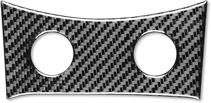 Real Carbon Fiber Trim for Infiniti Accessories | for Infiniti G35 G37 G25 Q60 Q40 2007-2015 X S Sedan Coupe Convertible Seat Heating Button Panel Thick Overlay Decal - B