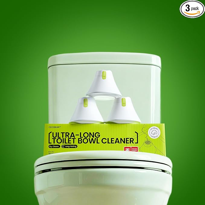 In-Tank Toilet Cleaner Bottle, Automatic Toilet Bowl Cleaners for Hard Water Stains, Septic System Friendly, Long Lasting Up to 180 Days / 1000+ Flushes