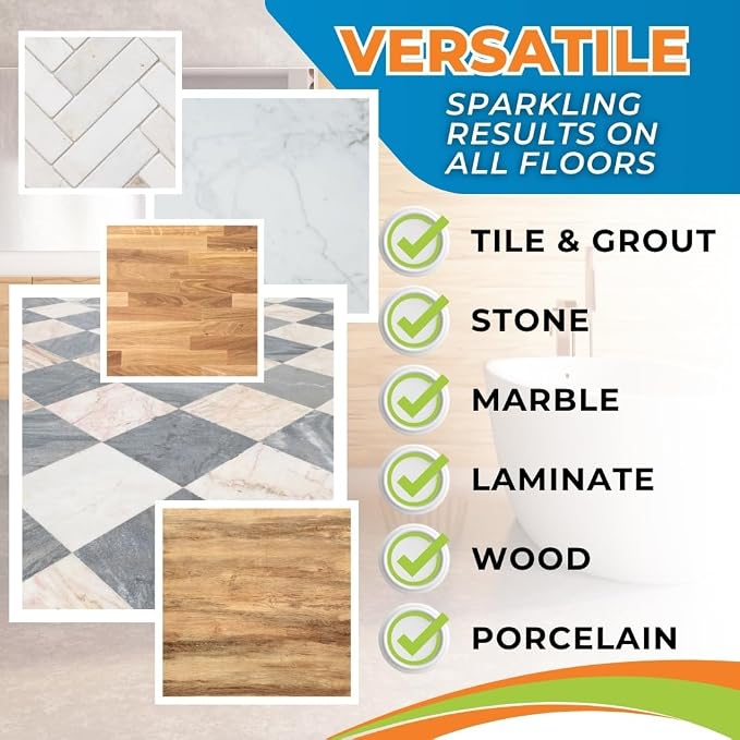 pH Neutral Floor Cleaner – No Rinse Daily Mopping Solution for Tile, Stone, Marble & Hardwood – Streak-Free, Residue-Free, Professional Grade Concentrate