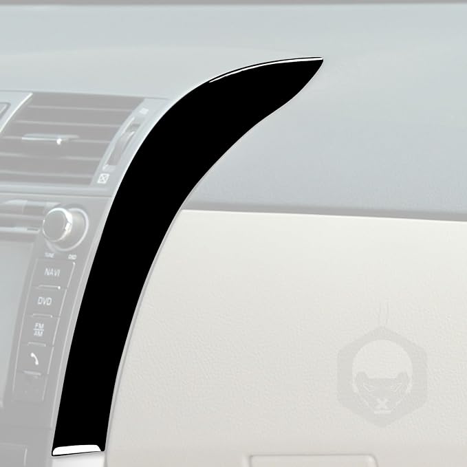 Glossy Bright Piano Black Car Dash Central Navigation Screen Side Panel Decorative Strip Cover Sticker Interior Trim Compatible with Toyota Corolla 2009 2010 2011 2012 2013 Auto Trim Accessories