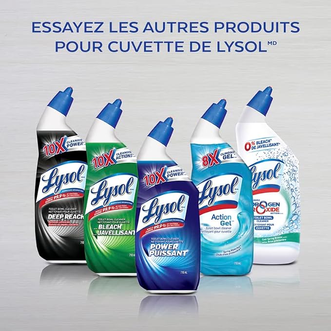 Lysol Automatic In-The-Bowl Toilet Cleaner, Cleans and Freshens Toilet Bowl, Atlantic Fresh Scent, 2 Count (Pack of 1)