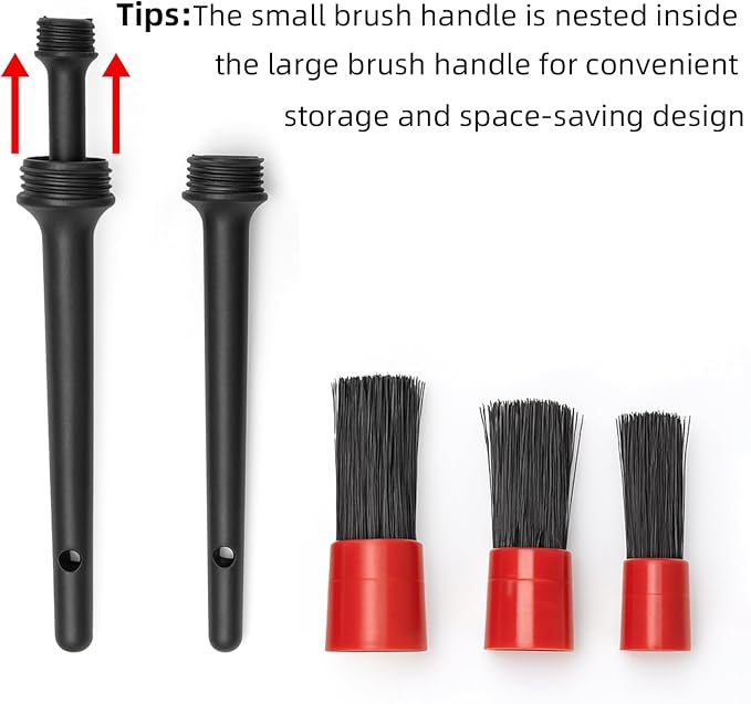 TICARVE 9Pcs Car Cleaning Kit for Dashes Air Vents Keyboards Electronics | Car Interior Cleaning Kit, Dust Removal Cleaning Kit, Auto Deep Cleaning Detailing Tools, Hard-to-Reach Cleaning Kit