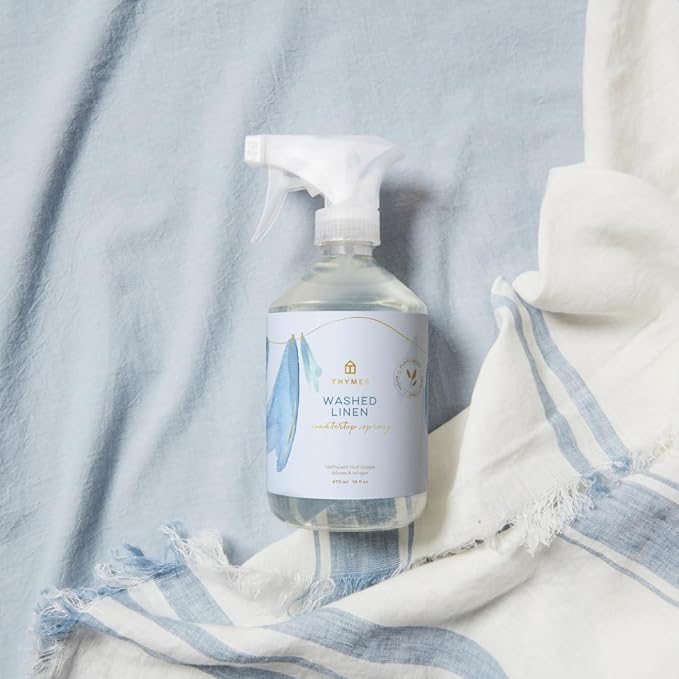 Thymes Countertop Spray - 16.5 Fl Oz - Washed Linen (Pack of 2)